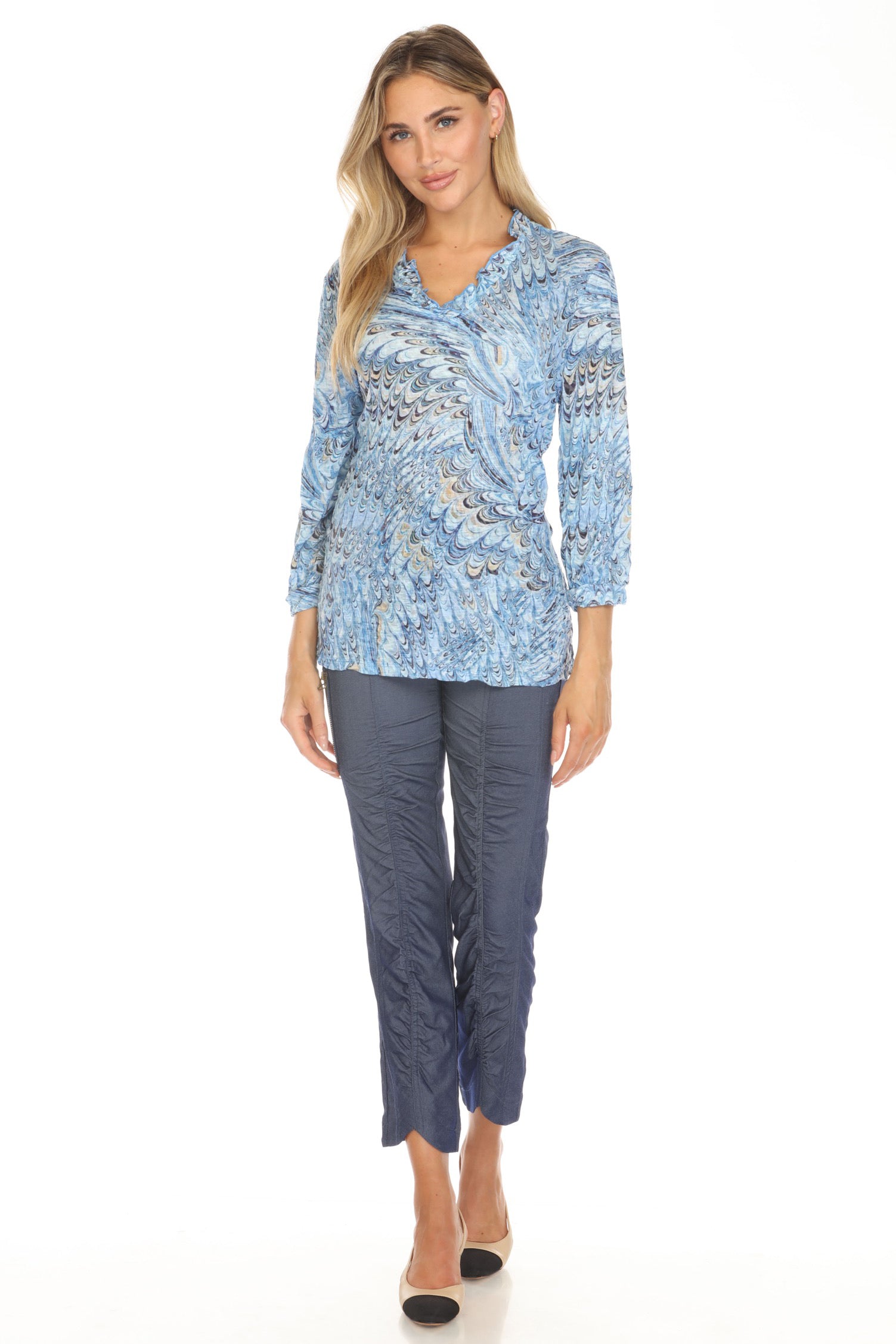 Ella Top - Ocean Splash - CARINE