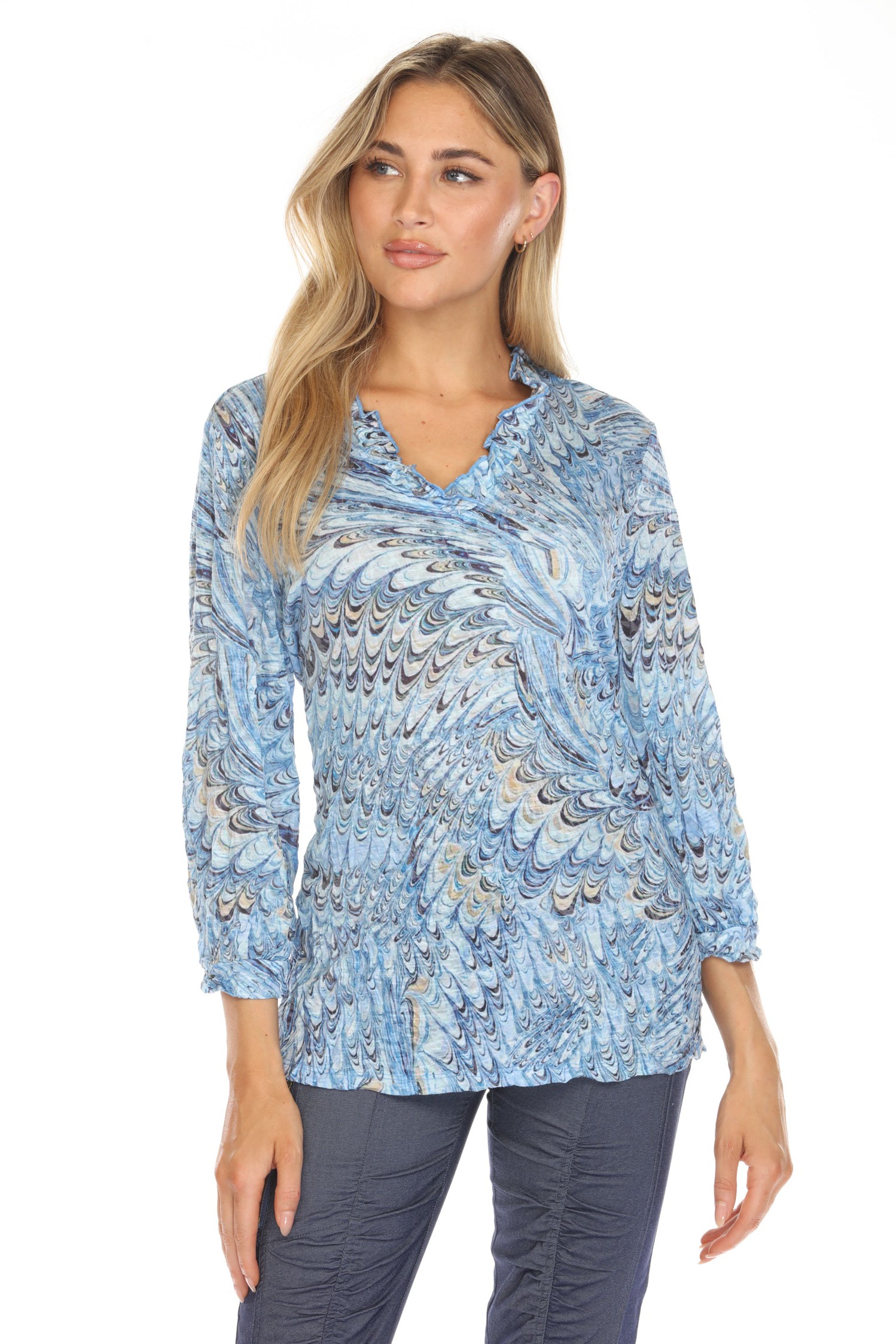 Ella Top - Ocean Splash - CARINE