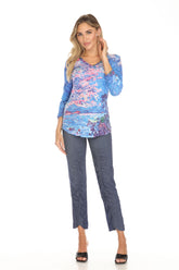 V-Neck Top - Coastal Glow - CARINE