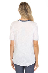 S/S V-Neck Top - American Star - CARINE