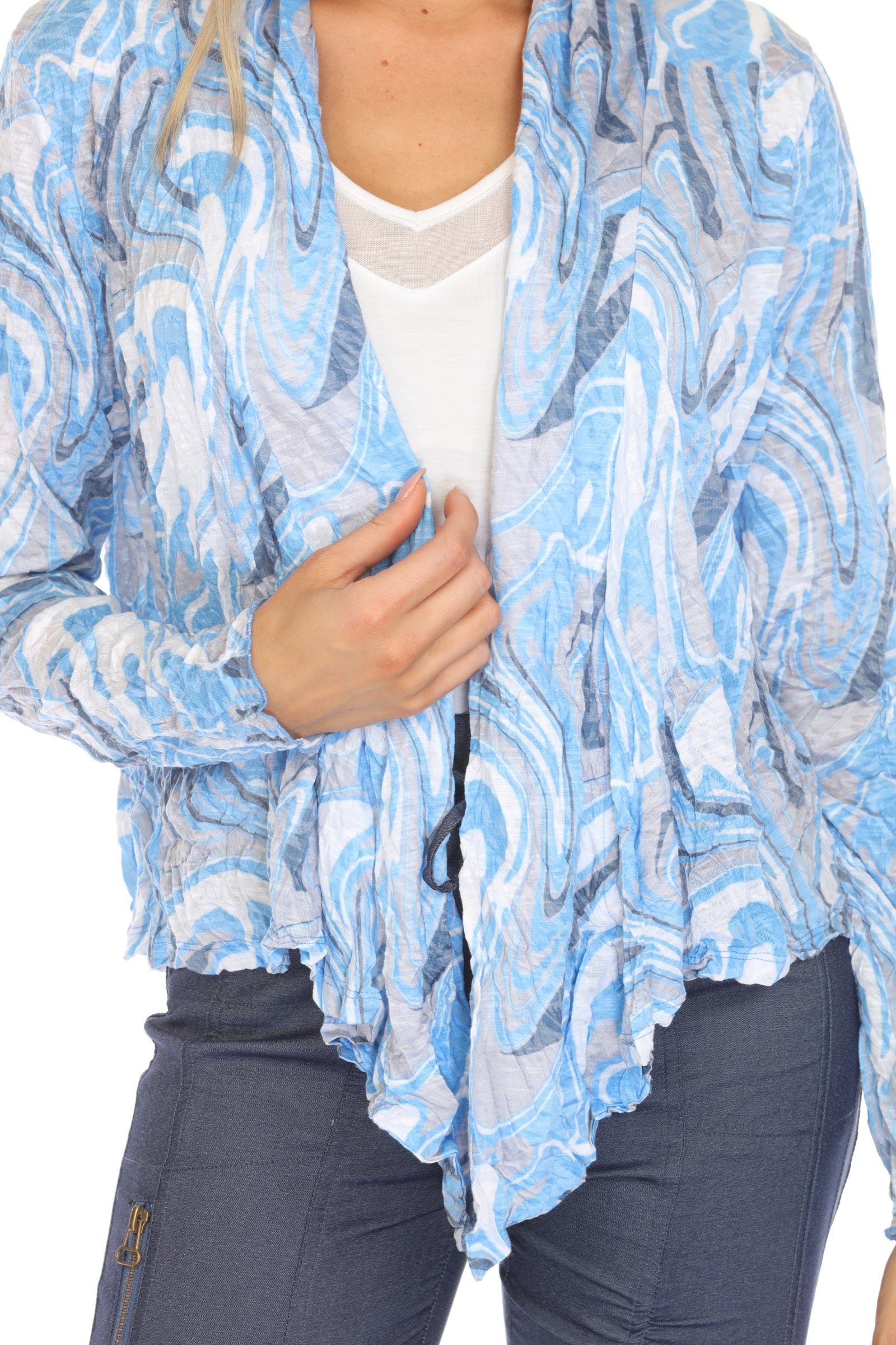 Claire Cardigan - Blue Marble - CARINE