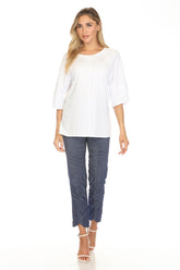 Brushed Cotton Raglan Top - CARINE