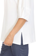 Brushed Cotton Raglan Top - CARINE
