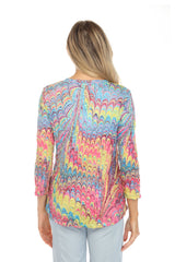 Round-Neck Top - Festive Plume - CARINE