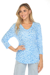 V-Neck Top - Arctic Spots - CARINE