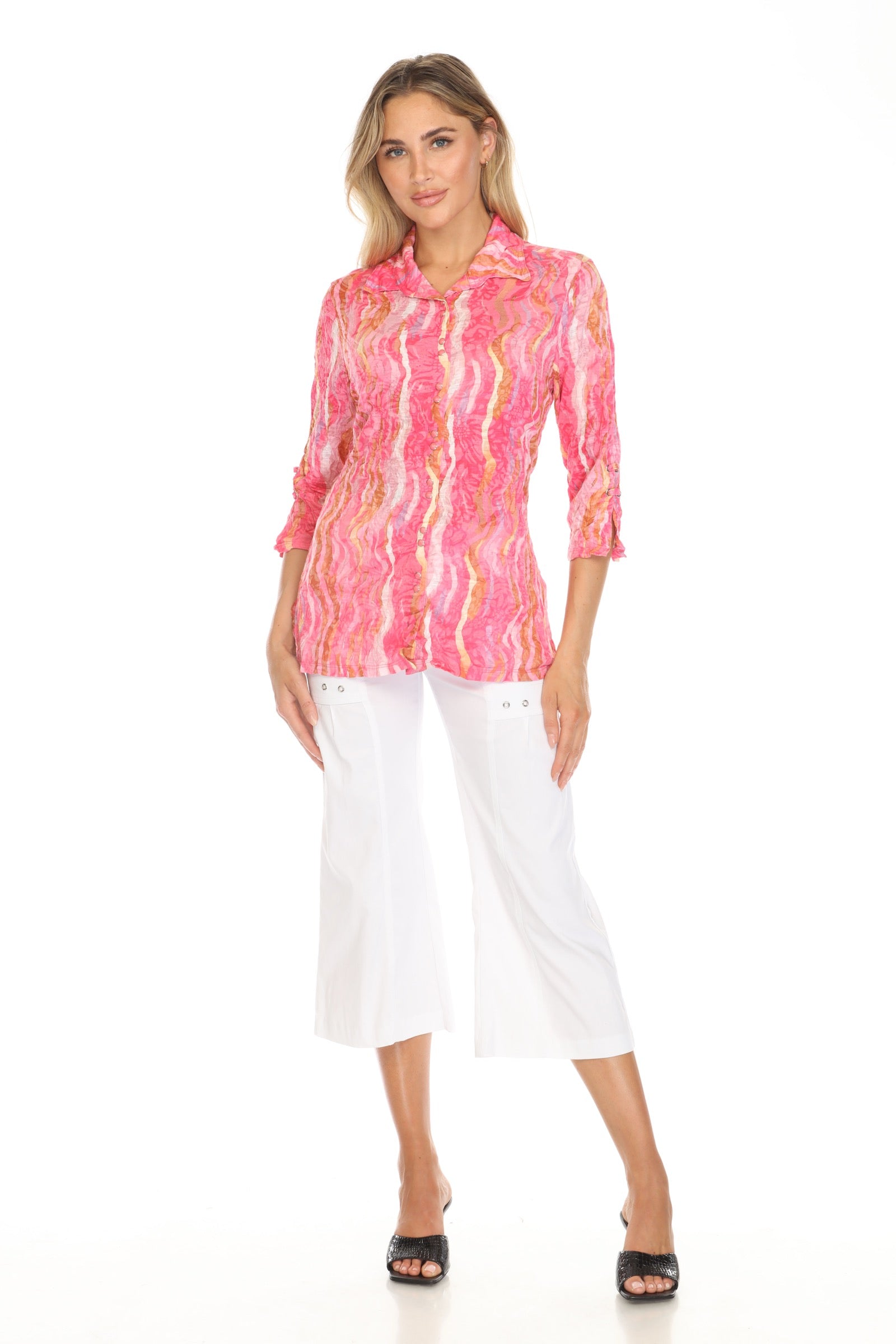 Sabrina Shirt - Pink Flame - CARINE