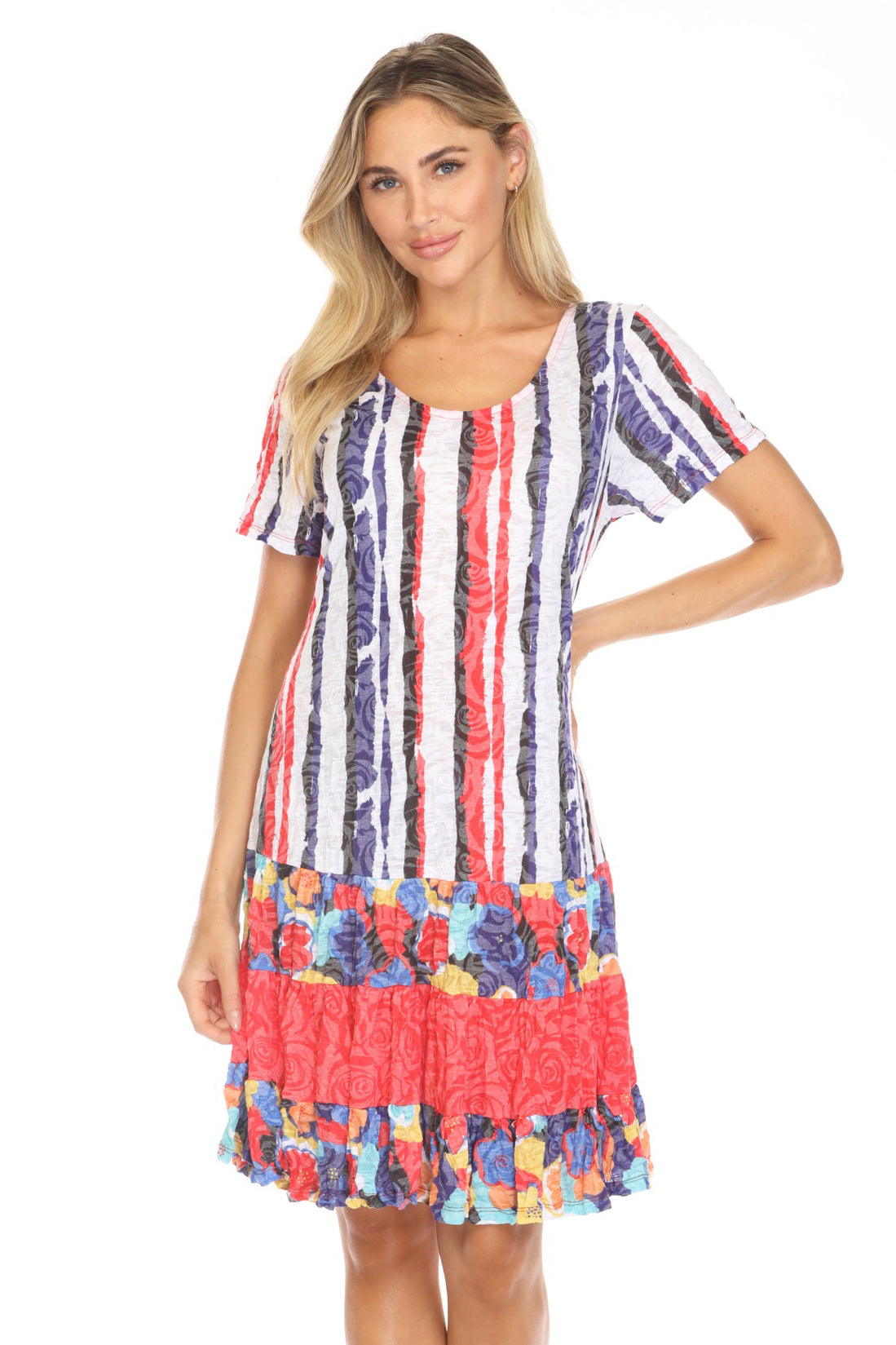 Dakota Dress - Berry Streak - CARINE