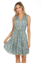 Amelia Dress - Green Vector - CARINE