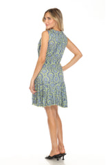 Amelia Dress - Green Vector - CARINE