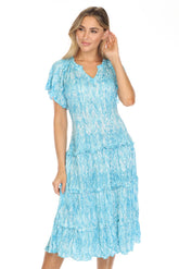 Tiana Dress - Aqua Pulse - CARINE