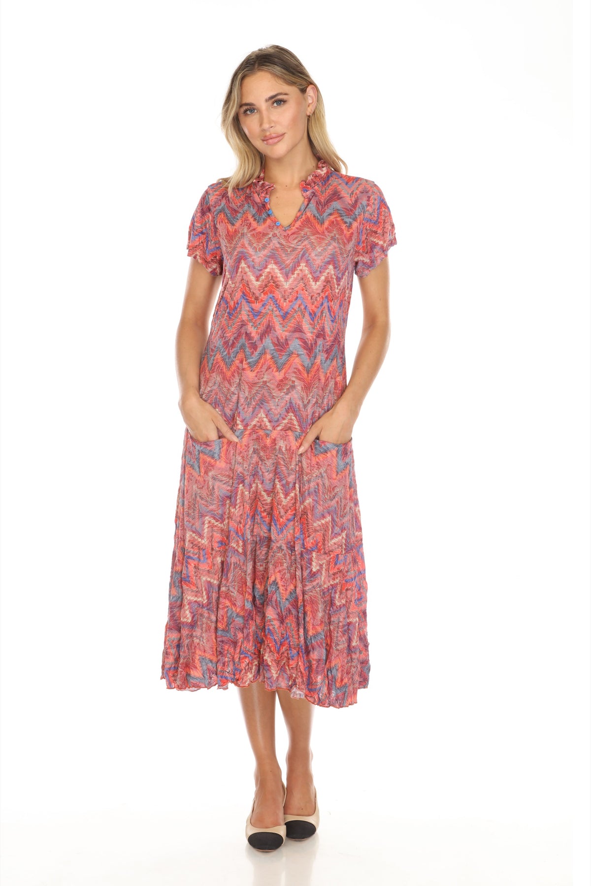 Harper Dress - Crimson Pulse - CARINE