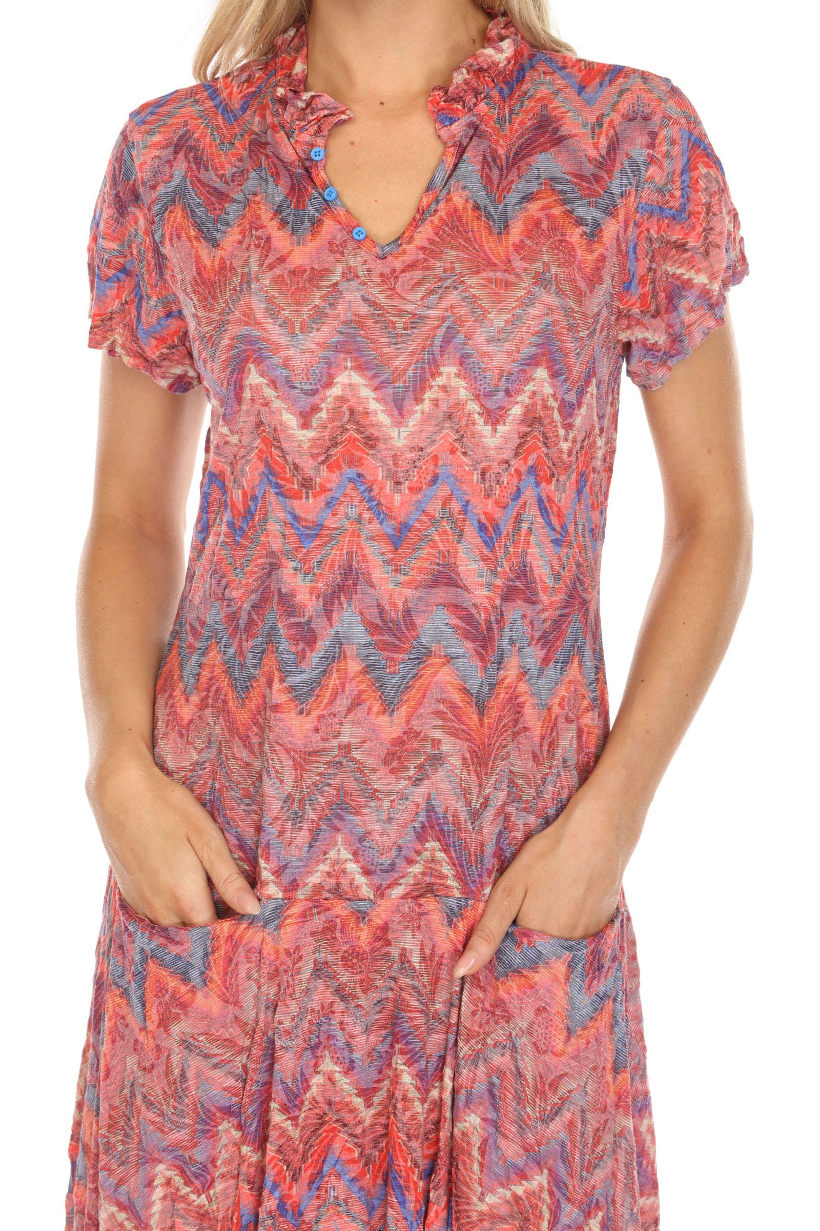 Harper Dress - Crimson Pulse - CARINE