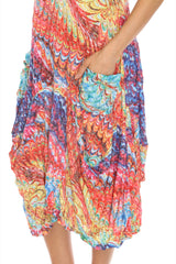 Valerie Dress - Rainbow Plume - CARINE