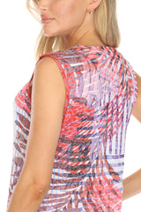 Laurie Dress - Crimson Palms - CARINE