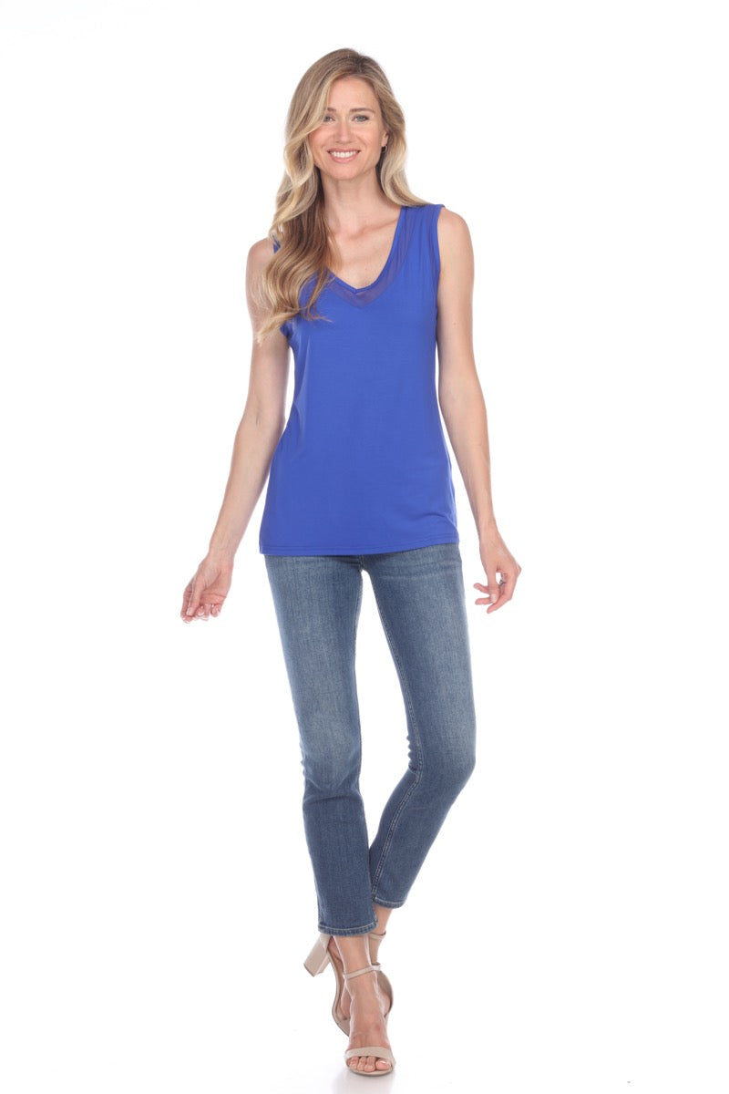 Sheer Trim Tank (Reversible) - CARINE