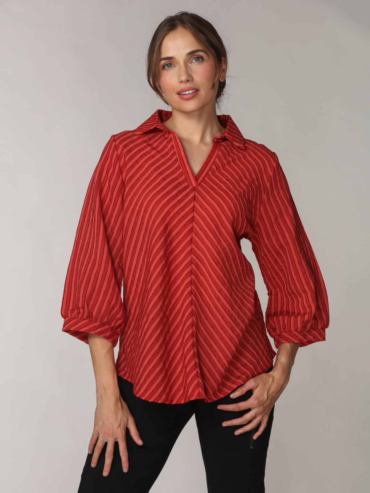 Diagonal Stripe Textured Popover