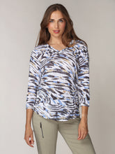 V-Neck Top - Drift Stripes