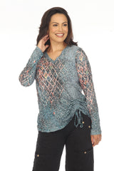 Carlie Top L/S - Jade Mesh - CARINE