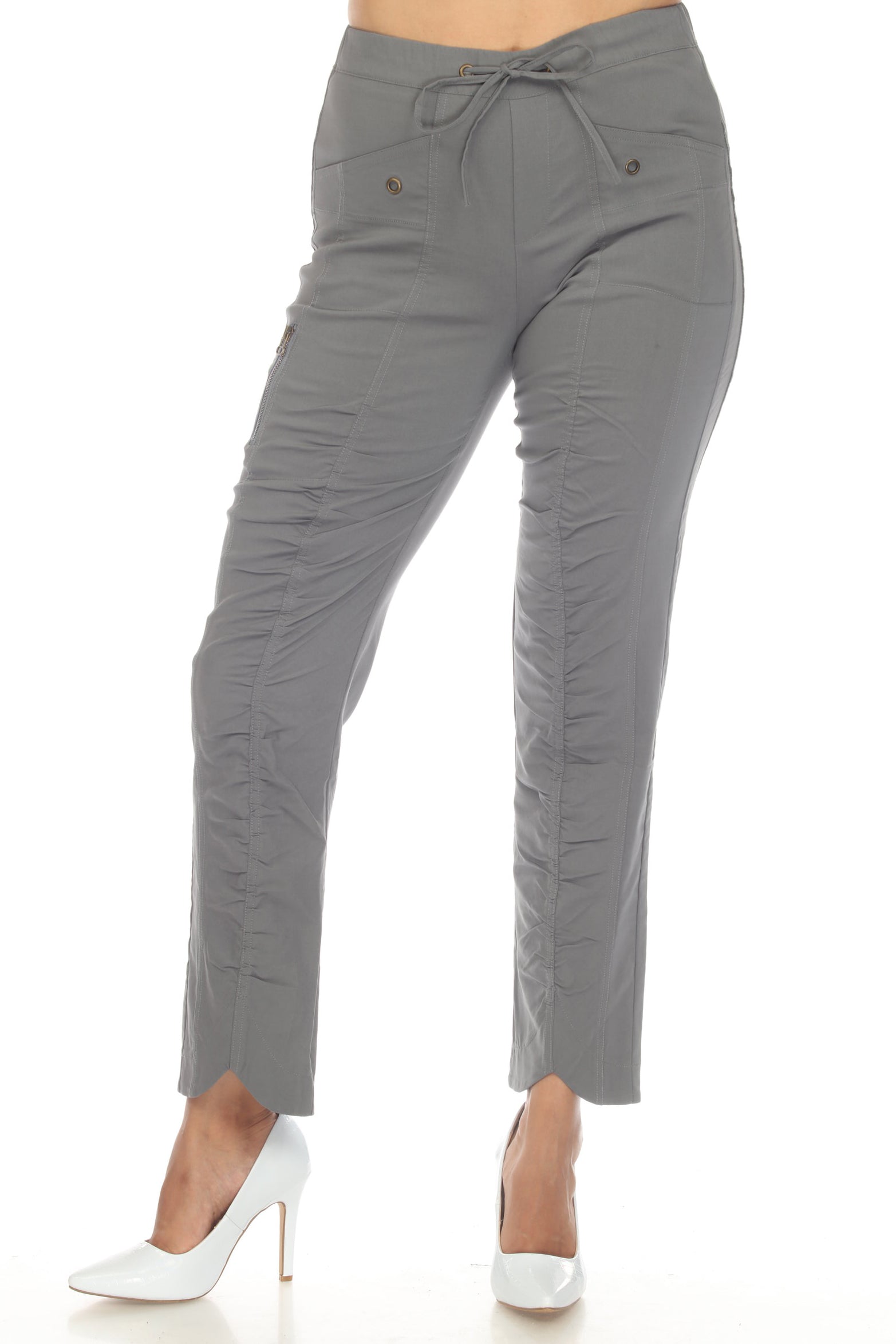 Ruched Scallop Pant - CARINE