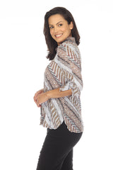 Sabrina Shirt - Verdant Arrows - CARINE