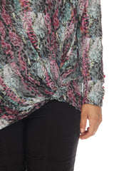 Layla Top - Raspberry Flower - CARINE