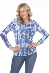 Sara Top - Denim Tie Dye - CARINE