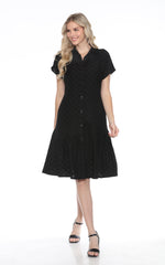 Textured Oxford Dress - CARINE