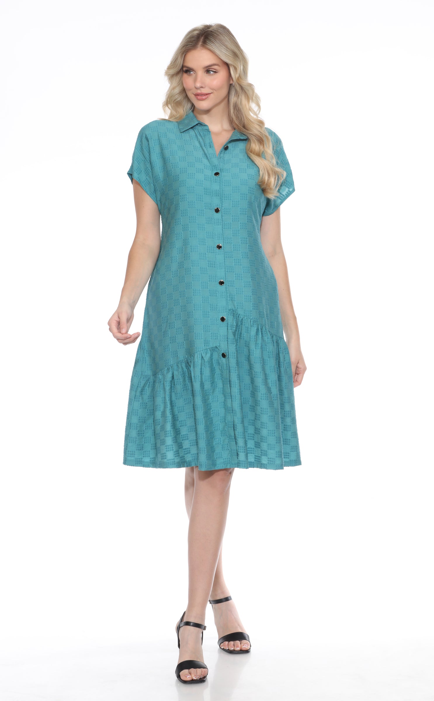 Textured Oxford Dress - CARINE