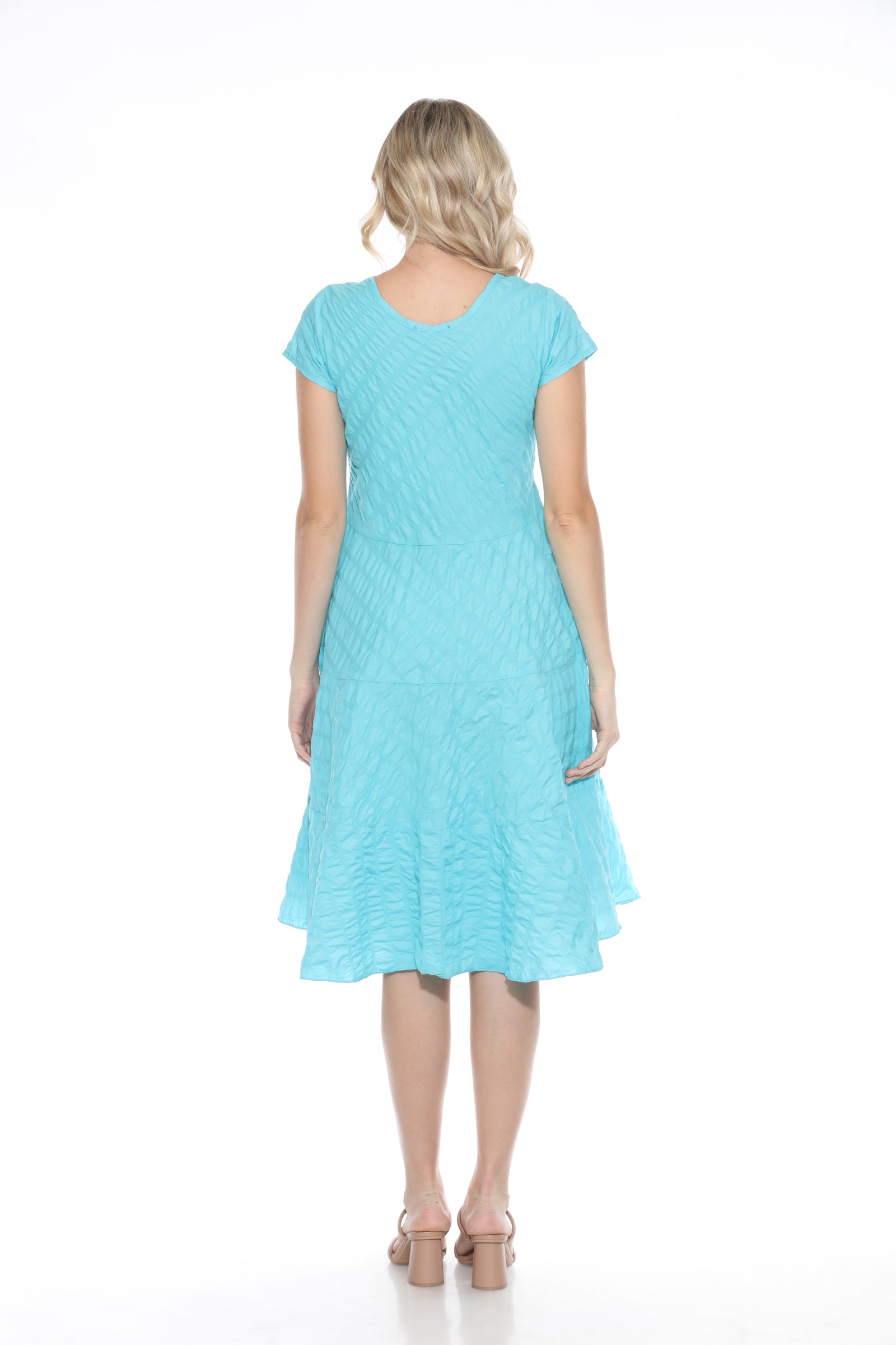 Puckered Cotton Dress - CARINE