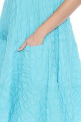 Puckered Cotton Dress - CARINE