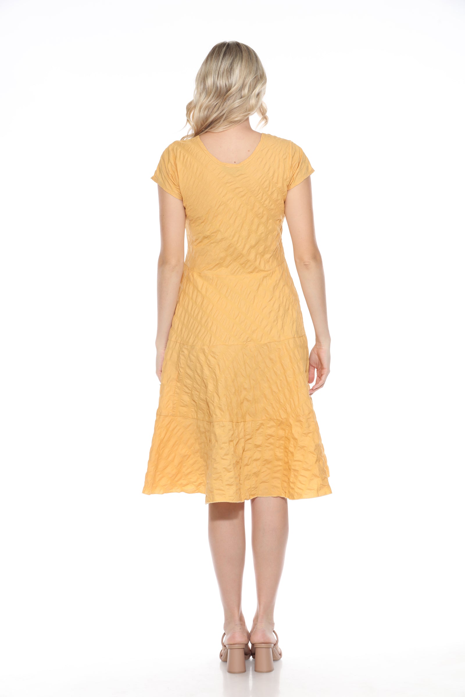 Puckered Cotton Dress - CARINE