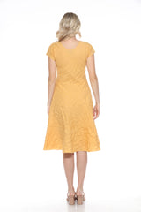 Puckered Cotton Dress - CARINE