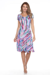 Gail Dress - Aurora Flame - CARINE