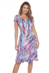 Gail Dress - Aurora Flame - CARINE