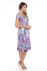 Gail Dress - Aurora Flame - CARINE