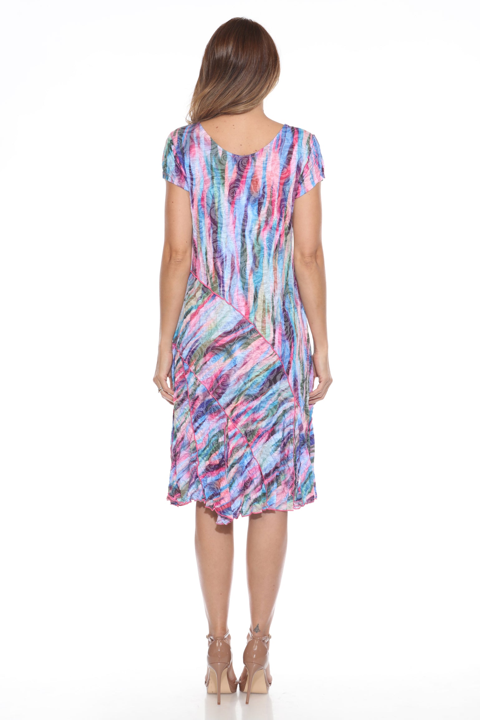 Gail Dress - Aurora Flame - CARINE