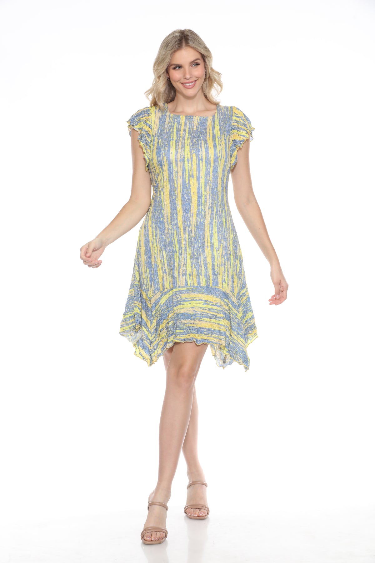 Vienna Dress - Gold Streaks - CARINE