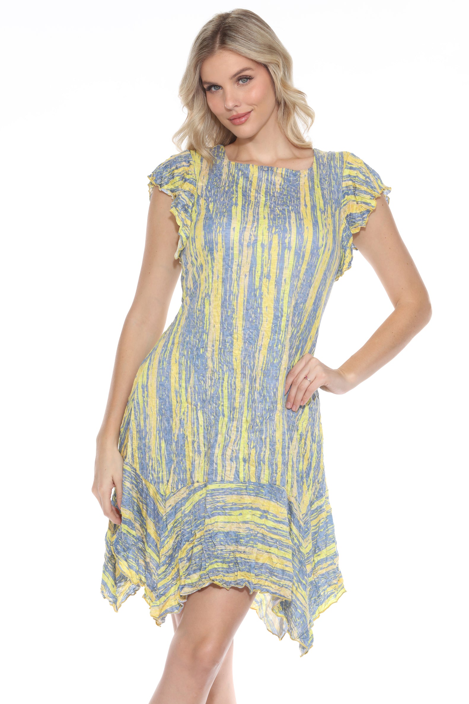 Vienna Dress - Gold Streaks