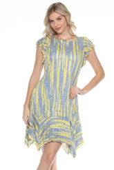 Vienna Dress - Gold Streaks