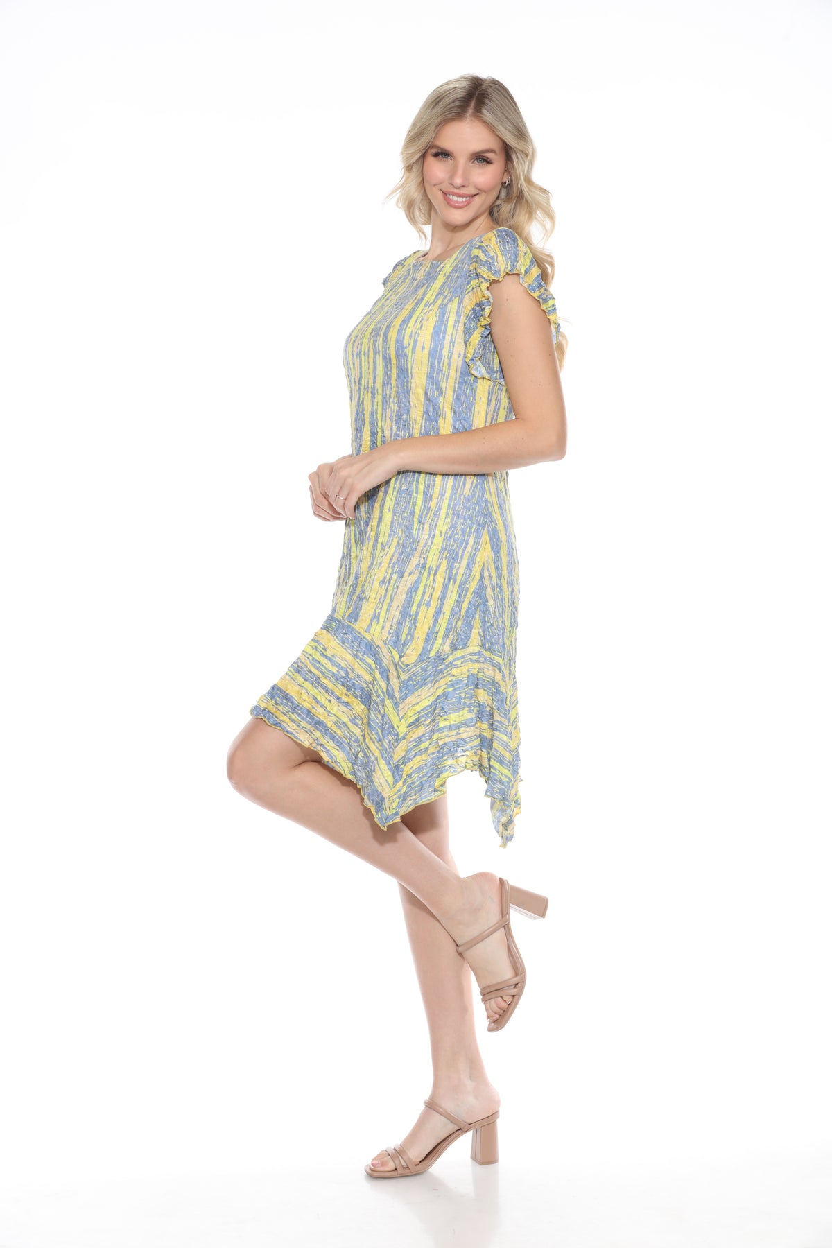 Vienna Dress - Gold Streaks - CARINE