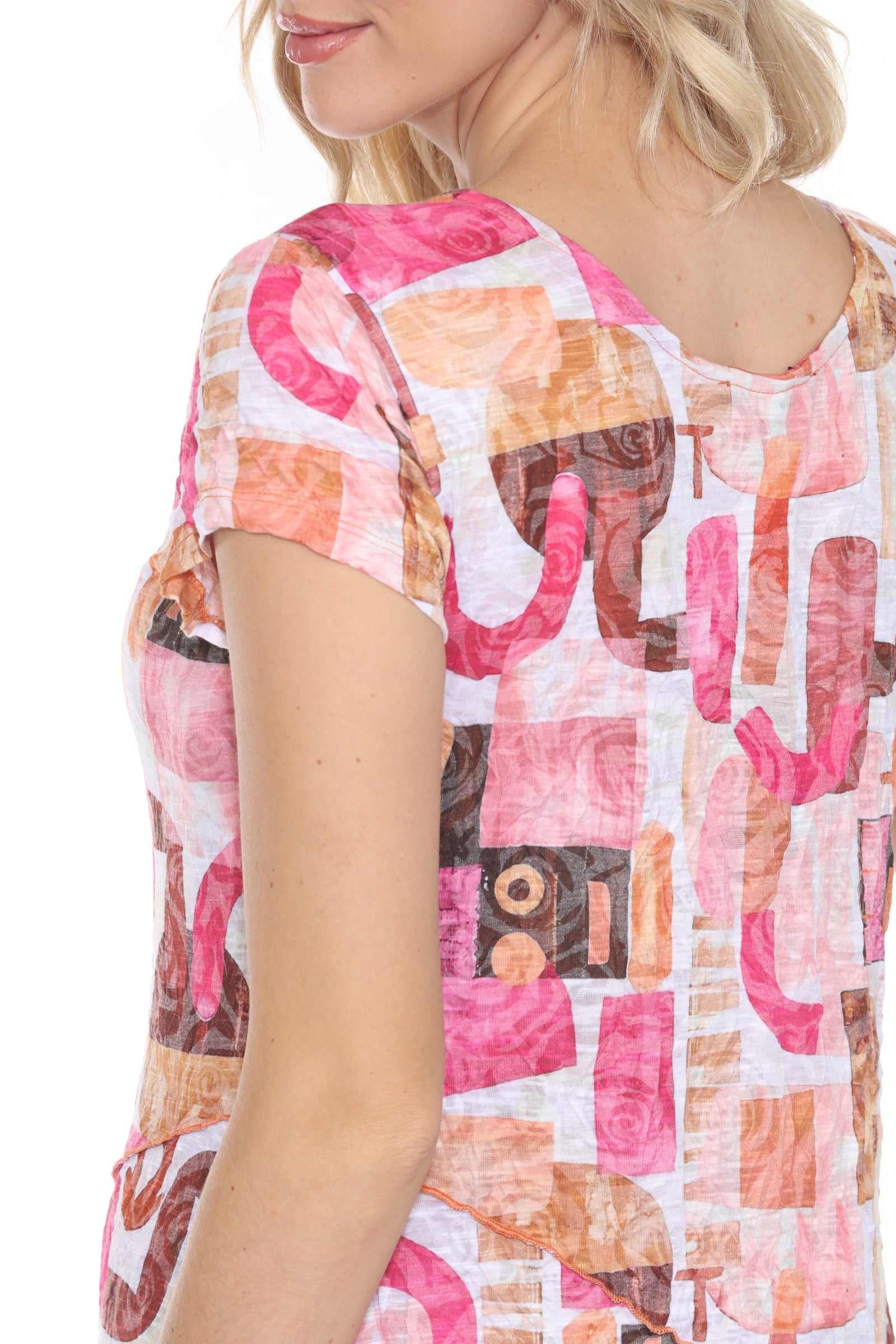 Gail Dress - Rosewood Mosaic - CARINE