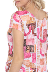 Gail Dress - Rosewood Mosaic - CARINE