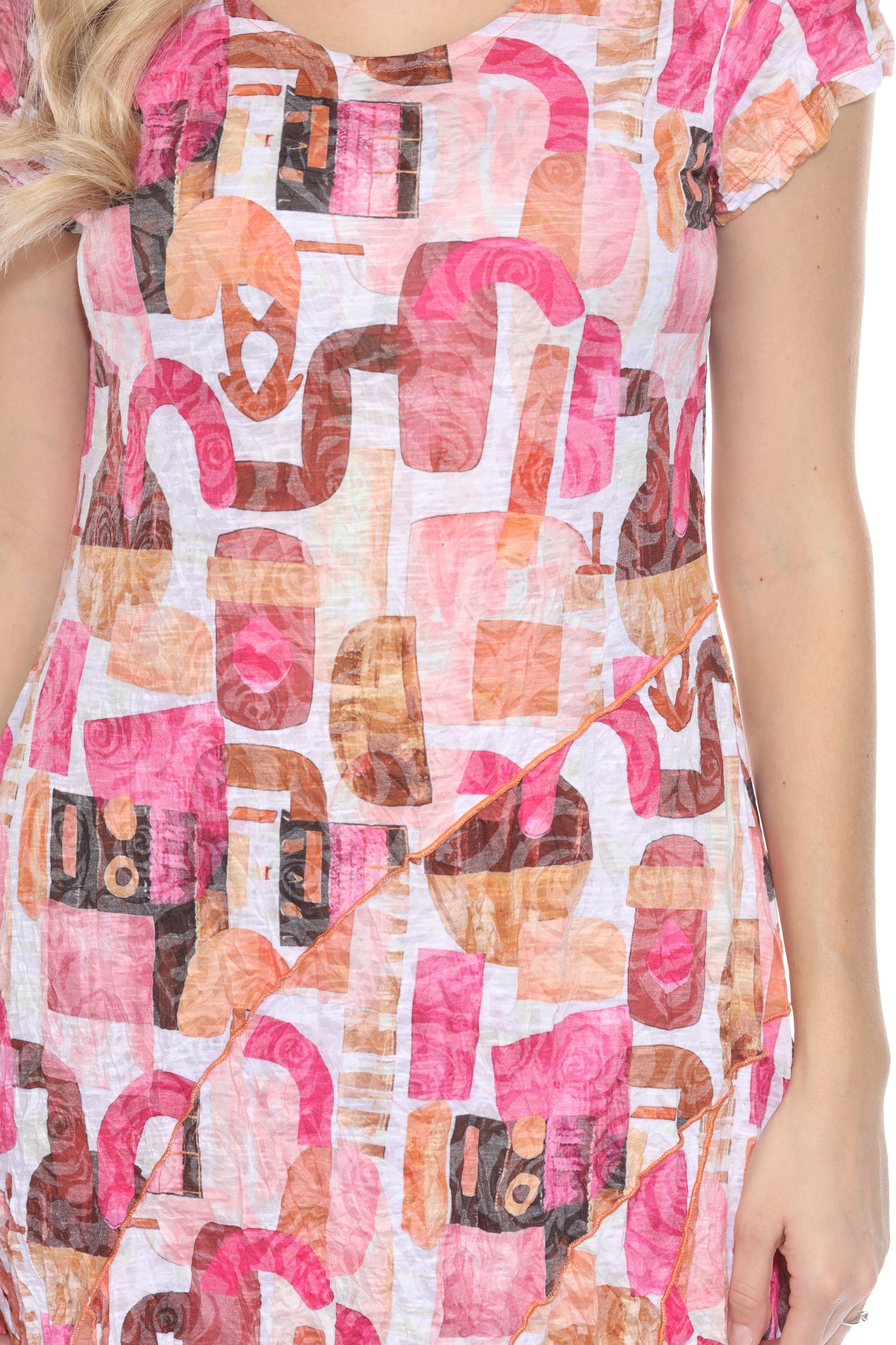 Gail Dress - Rosewood Mosaic - CARINE