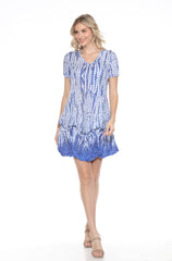 Madelyne Dress - Blue Dots - CARINE