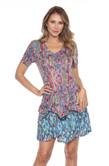 Madelyne Dress - Rainbow Sherbet - CARINE