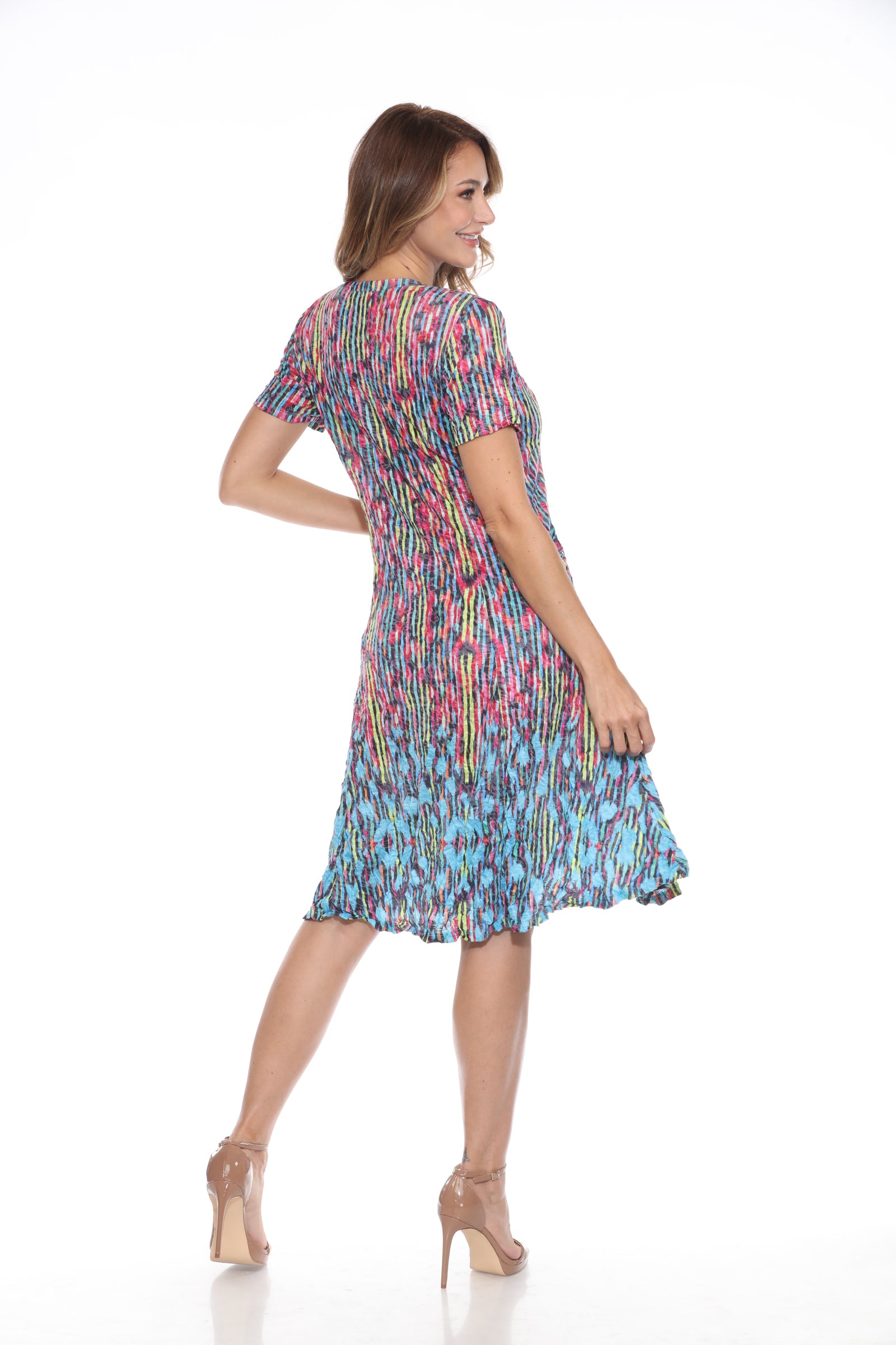 Madelyne Dress - Rainbow Sherbet - CARINE