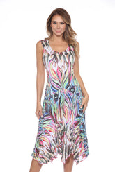 Priscilla Dress - Enchanted Flames - CARINE