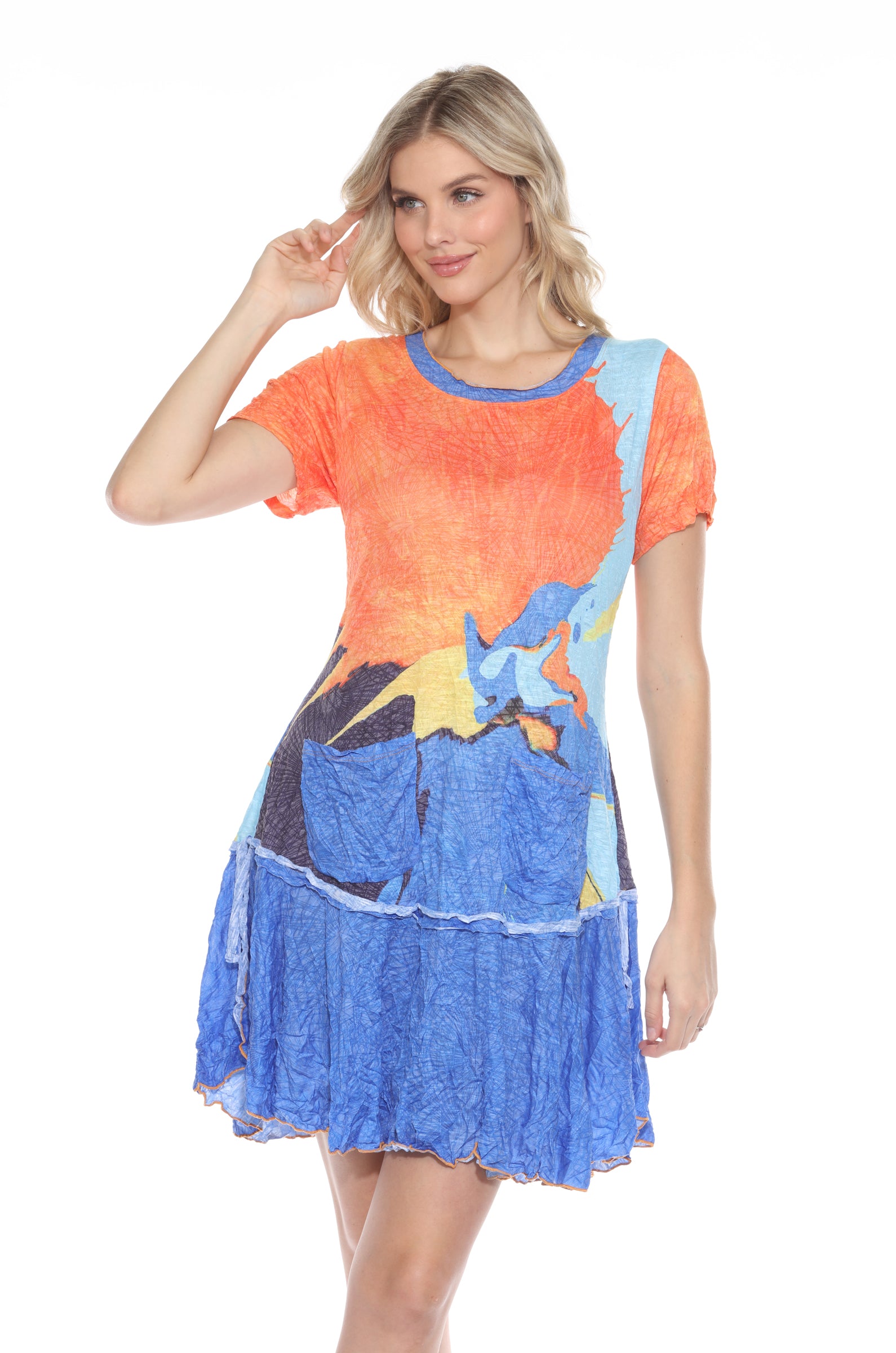 Riley Dress - Sunset Vista - CARINE