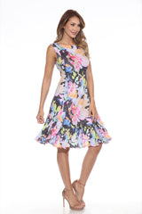 Veronica Dress - Floral Splash - CARINE