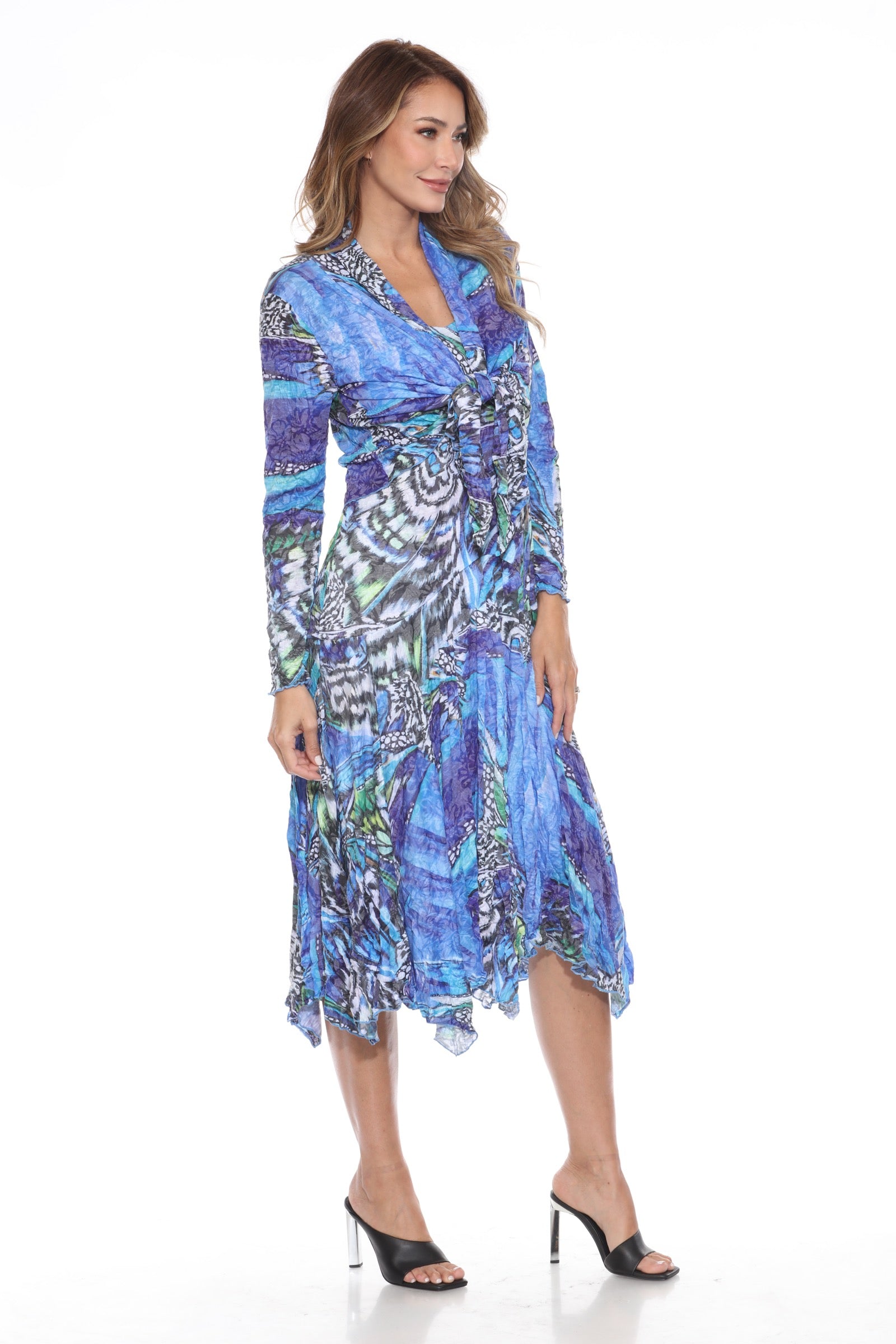 Sapphire Flutter Dress Set - CARINE